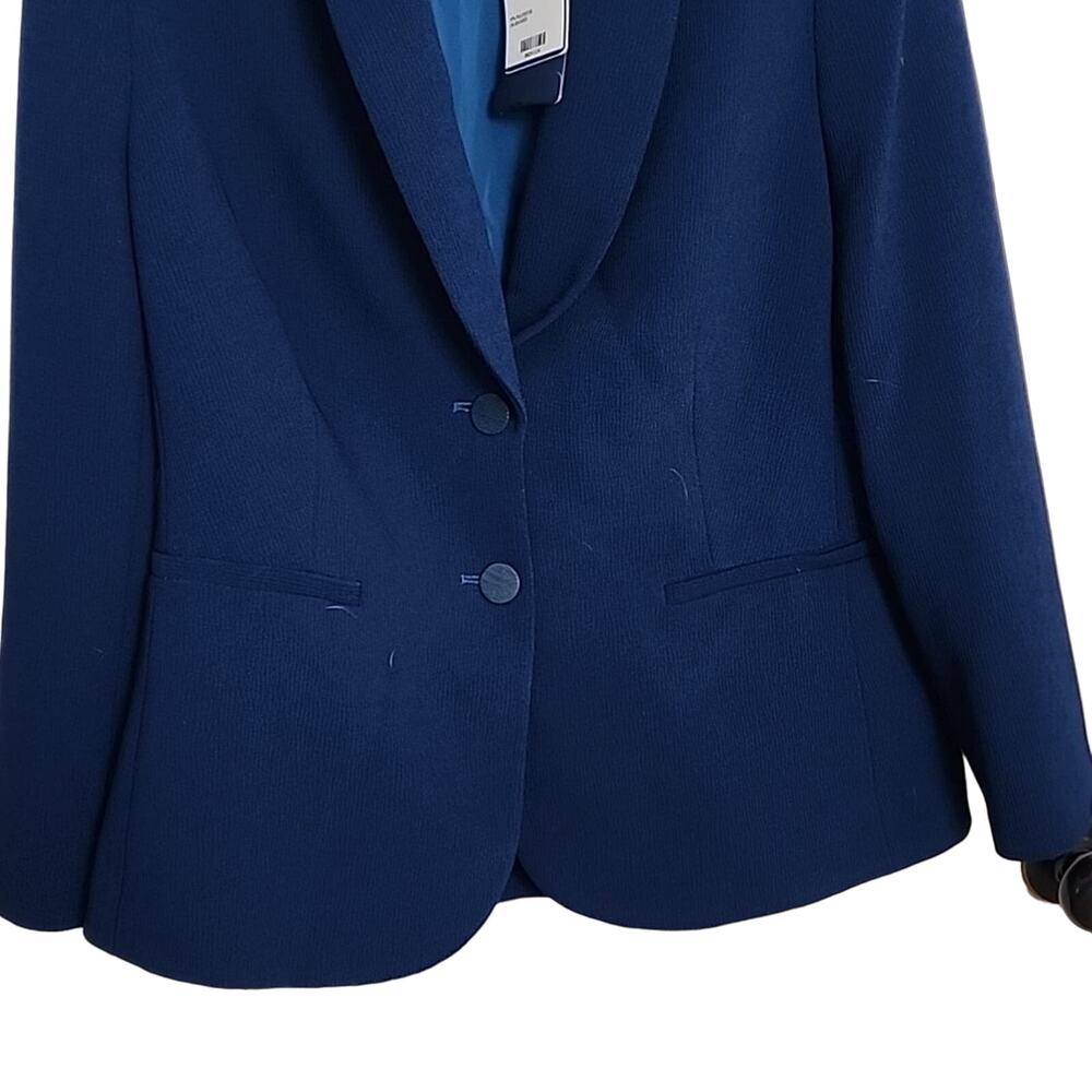 Doncaster Collection Dark Blue Two-Button Jacket, NWT, Size 12 - Picture 3 of 7